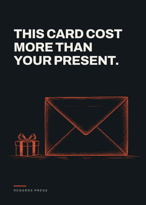 This card cost more than your present.