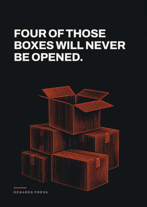 Four of those boxes will never be opened.