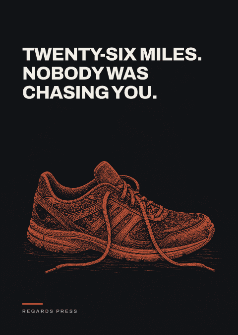 Twenty-six miles. Nobody was chasing you.