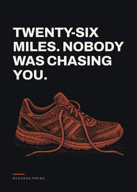 Twenty-six miles. Nobody was chasing you.